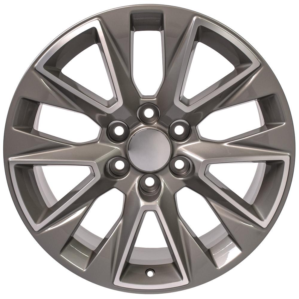 OE Wheels CV26 20x9 6x139.7 28et Gloss Silver Machined Wheel