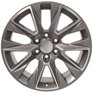 OE Wheels CV26 20x9 6x139.7 28et Gloss Silver Machined Wheel