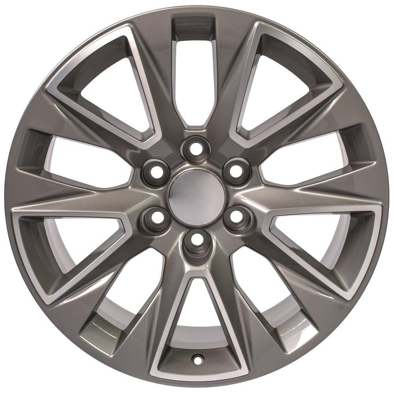 OE Wheels CV26 20x9 6x139.7 28et Gloss Silver Machined Wheel