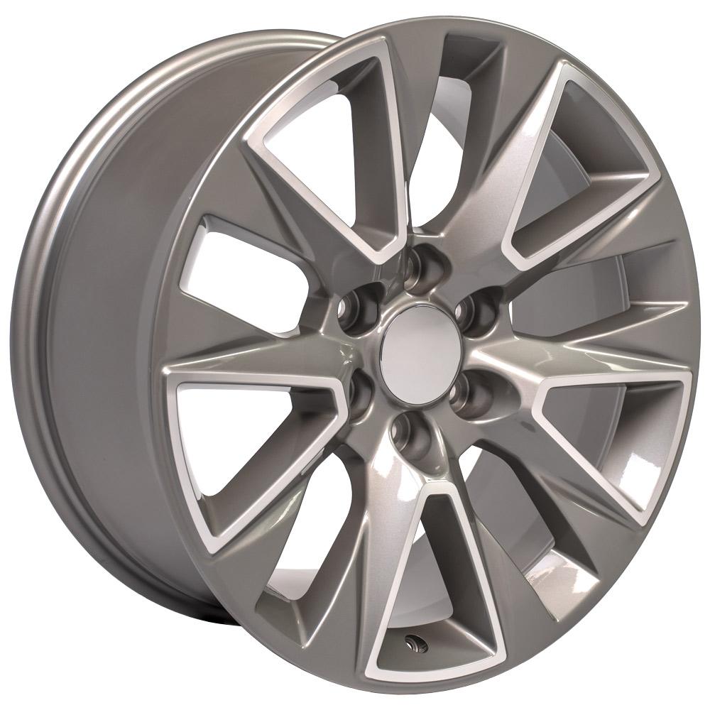 OE Wheels CV26 20x9 6x139.7 28et Gloss Silver Machined Wheel