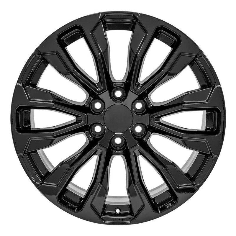 OE Wheels CV30 22x9 6x139.7 28et Gloss Black Wheel