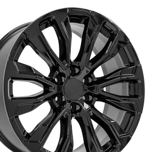 OE Wheels CV30B 22x9 6x139.7 28et Gloss Black Wheel