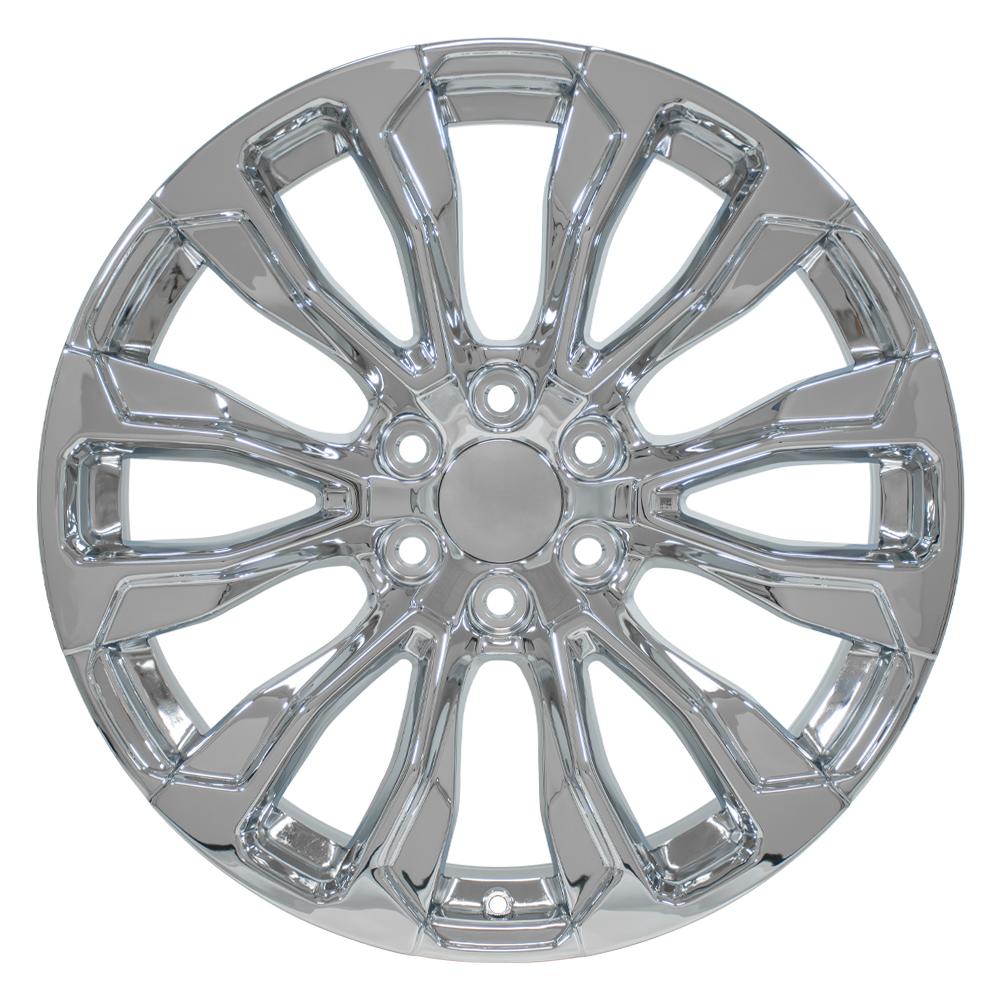 OE Wheels CV30 22x9 6x139.7 28et Chrome Wheel