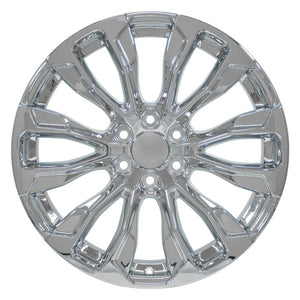OE Wheels CV30 22x9 6x139.7 28et Chrome Wheel