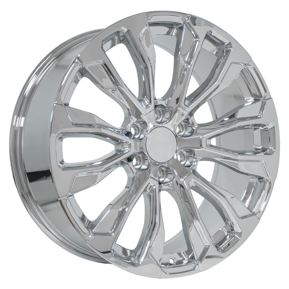 OE Wheels CV30 22x9 6x139.7 28et Chrome Wheel
