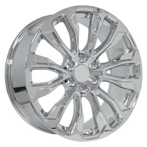 OE Wheels CV30 22x9 6x139.7 28et Chrome Wheel