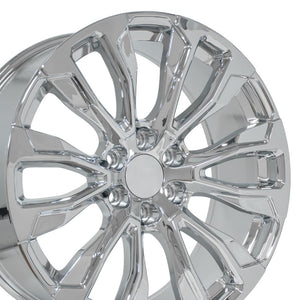 OE Wheels CV30 22x9 6x139.7 28et Chrome Wheel