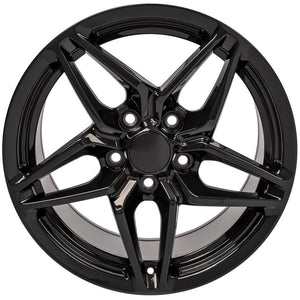 OE Wheels CV31 17x9.5 5x120.65 56et Gloss Black Wheel