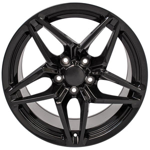 OE Wheels CV31 18x10.5 5x120.65 56et Gloss Black Wheel