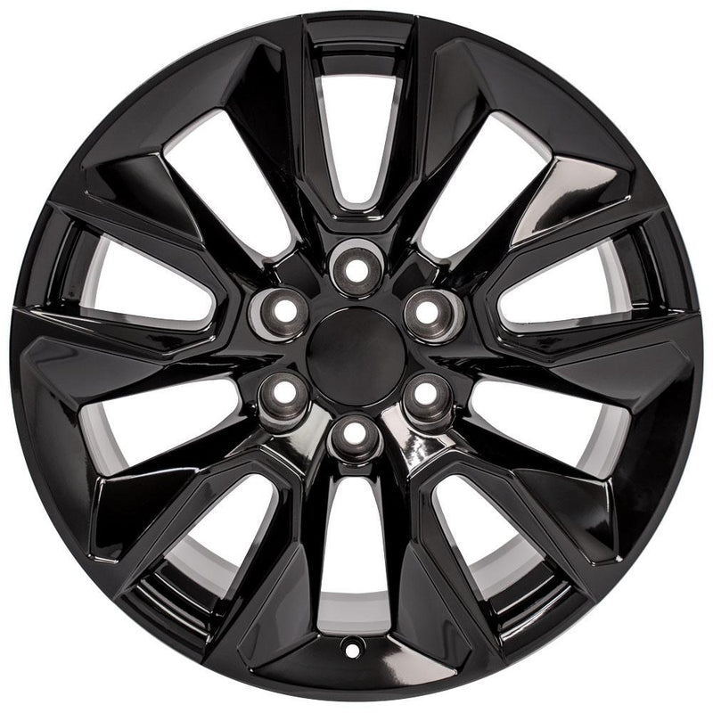 OE Wheels CV32 20x9 6x139.7 28et Gloss Black Wheel