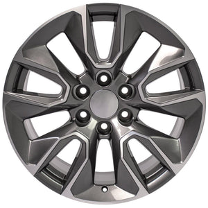 OE Wheels CV32 20x9 6x139.7 28et Gloss Gunmetal Machined Wheel