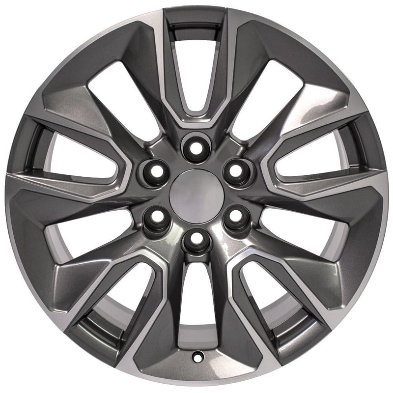 OE Wheels CV32 20x9 6x139.7 28et Gloss Gunmetal Machined Wheel