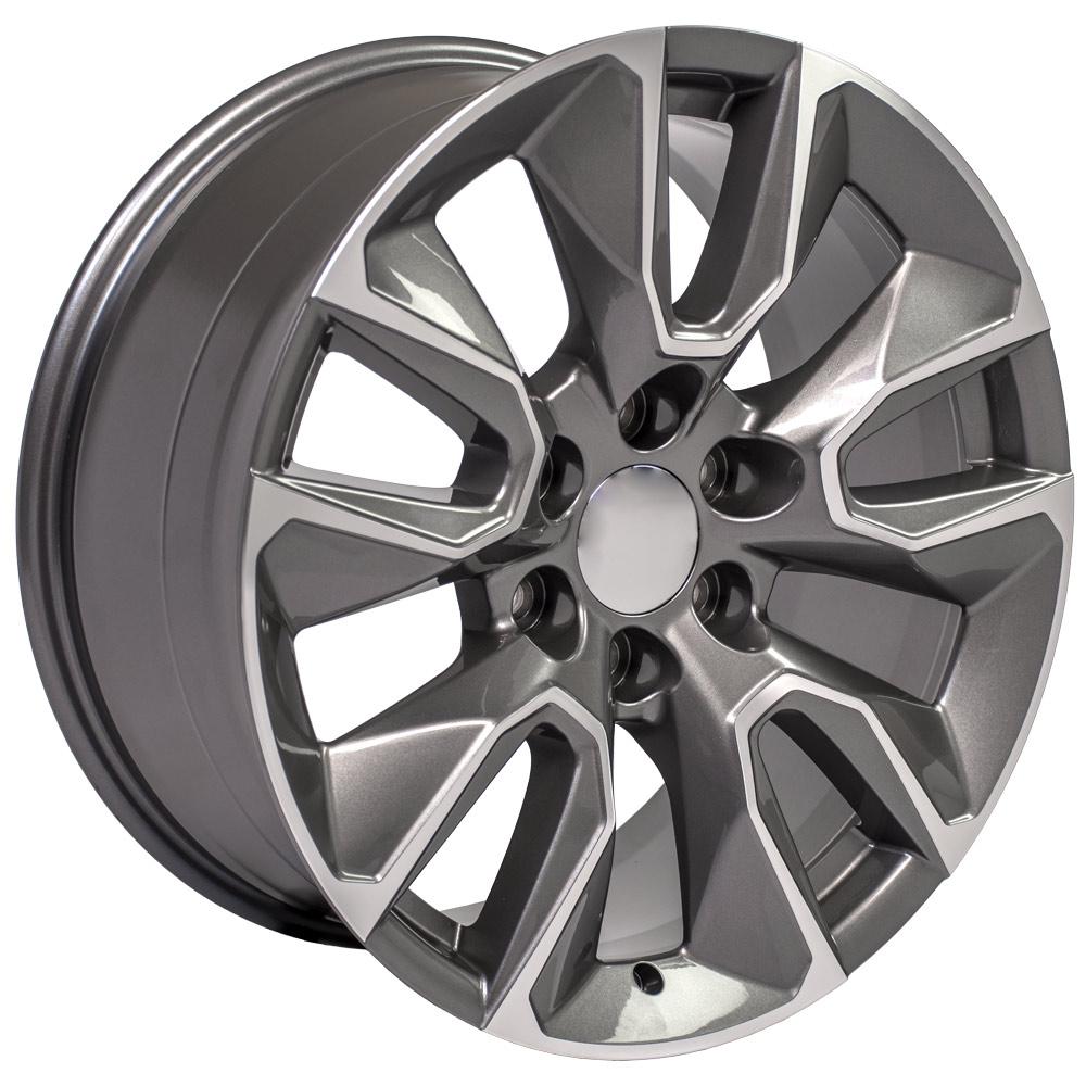 OE Wheels CV32 20x9 6x139.7 28et Gloss Gunmetal Machined Wheel