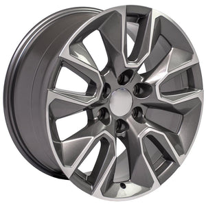 OE Wheels CV32 20x9 6x139.7 28et Gloss Gunmetal Machined Wheel