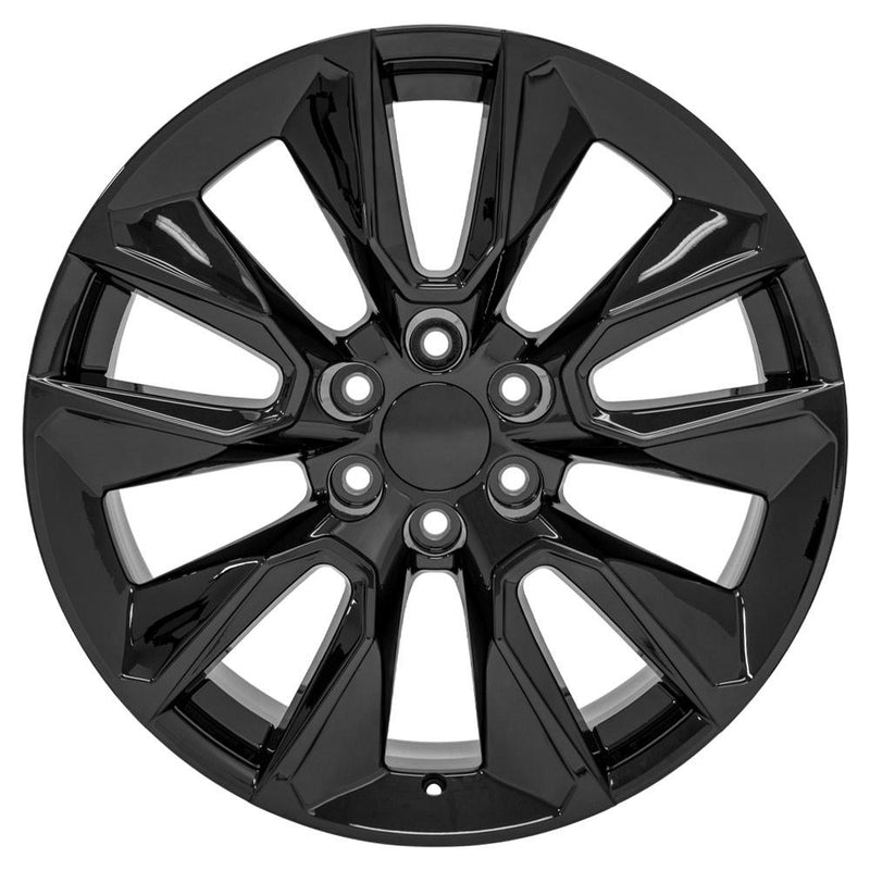OE Wheels CV32 22x9 6x139.7 28et Gloss Black Wheel