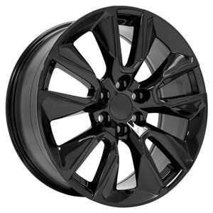 OE Wheels CV32 22x9 6x139.7 28et Gloss Black Wheel