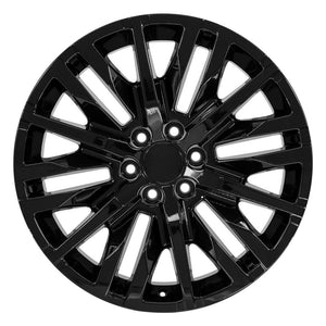 OE Wheels CV33 22x9 6x139.7 28et Gloss Black Wheel