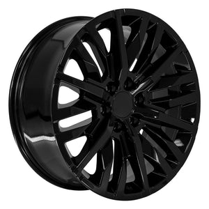 OE Wheels CV33 22x9 6x139.7 28et Gloss Black Wheel