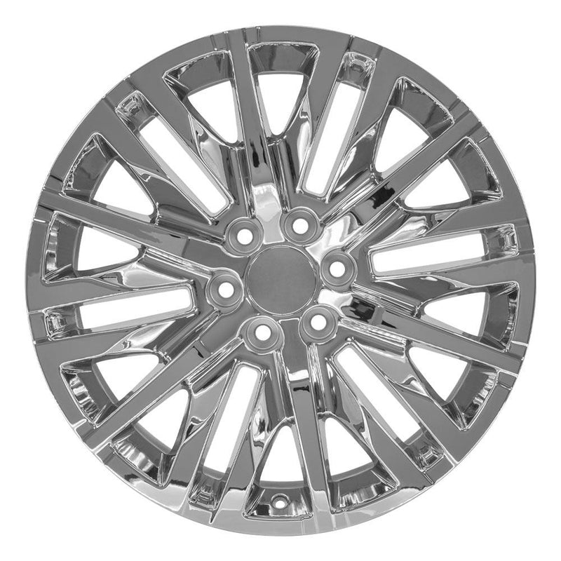 OE Wheels CV33 22x9 6x139.7 28et Chrome Wheel