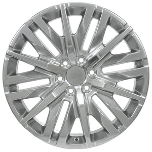 OE Wheels CV33 22x9 6x139.7 28et Polished Wheel