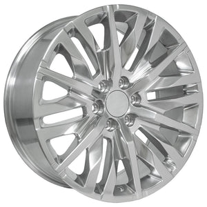 OE Wheels CV33 22x9 6x139.7 28et Polished Wheel SS: 9511415