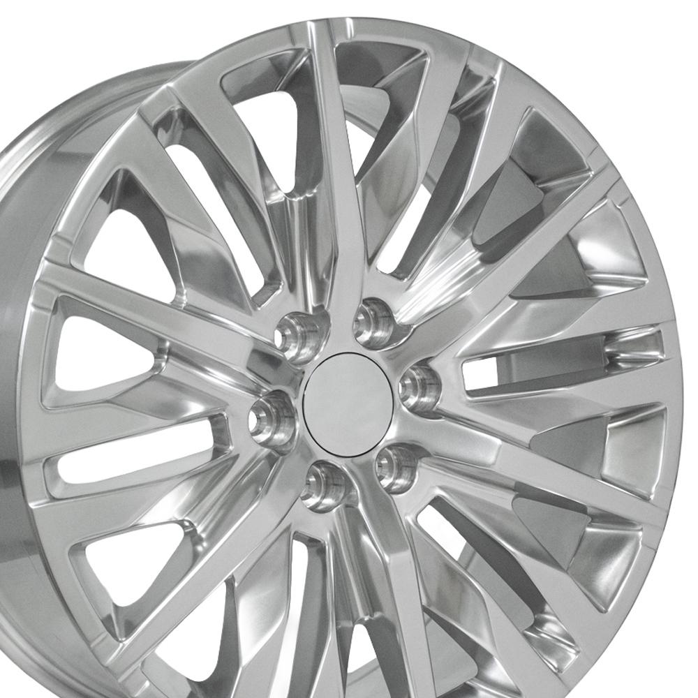 OE Wheels CV33 22x9 6x139.7 28et Polished Wheel SS: 9511415