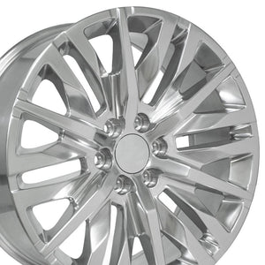 OE Wheels CV33 22x9 6x139.7 28et Polished Wheel SS: 9511415