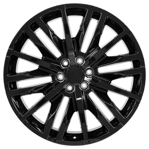 OE Wheels CV33 24x10 6x139.7 28et Gloss Black Wheel