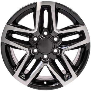 OE Wheels CV34B 18x8.5 6x139.7 26et Gloss Black Machined Wheel