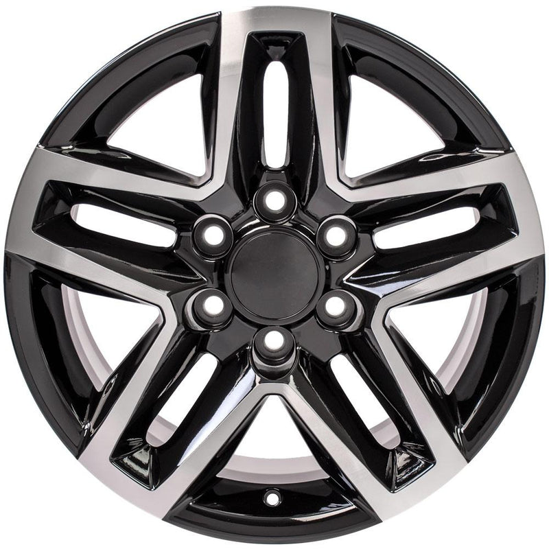 OE Wheels CV34B 18x8.5 6x139.7 26et Gloss Black Machined Wheel