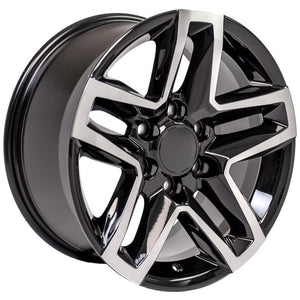 OE Wheels CV34B 18x8.5 6x139.7 26et Gloss Black Machined Wheel