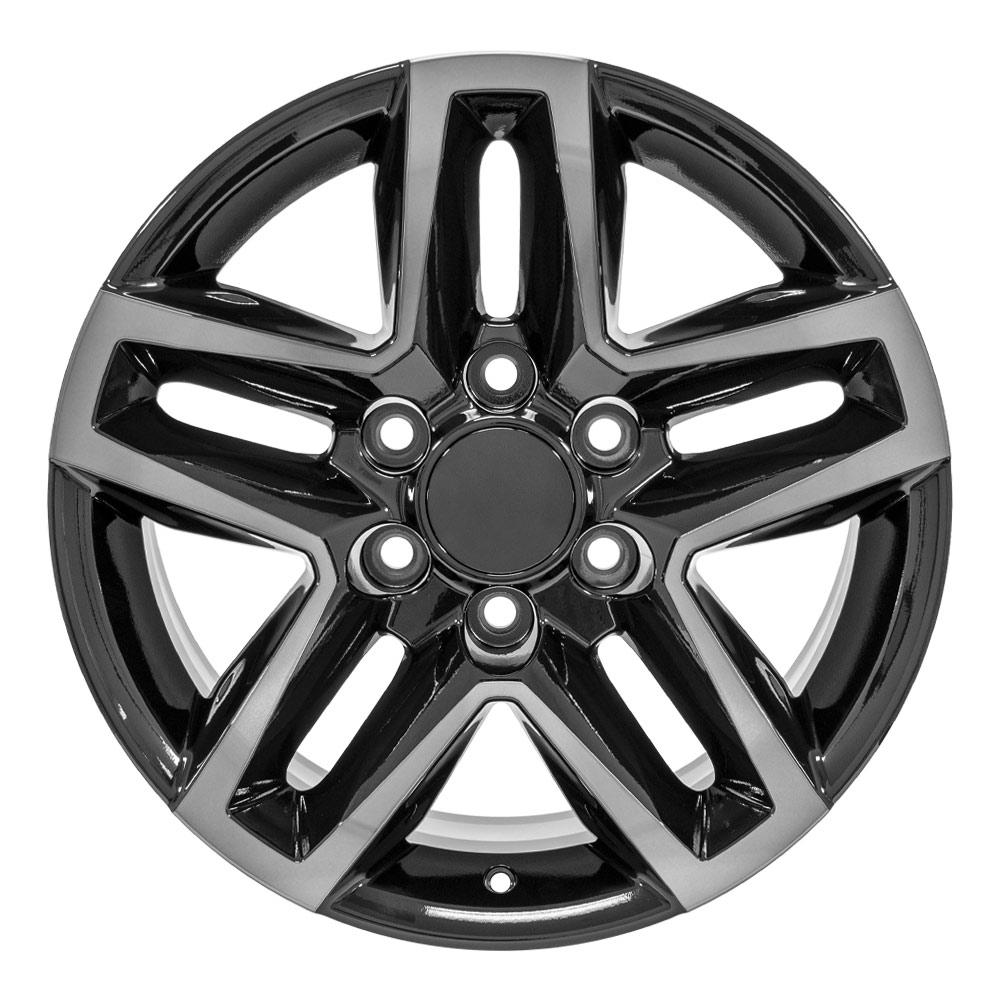 OE Wheels CV34B 18x8.5 6x139.7 26et Gloss Black Machined with Tinted Clear Wheel