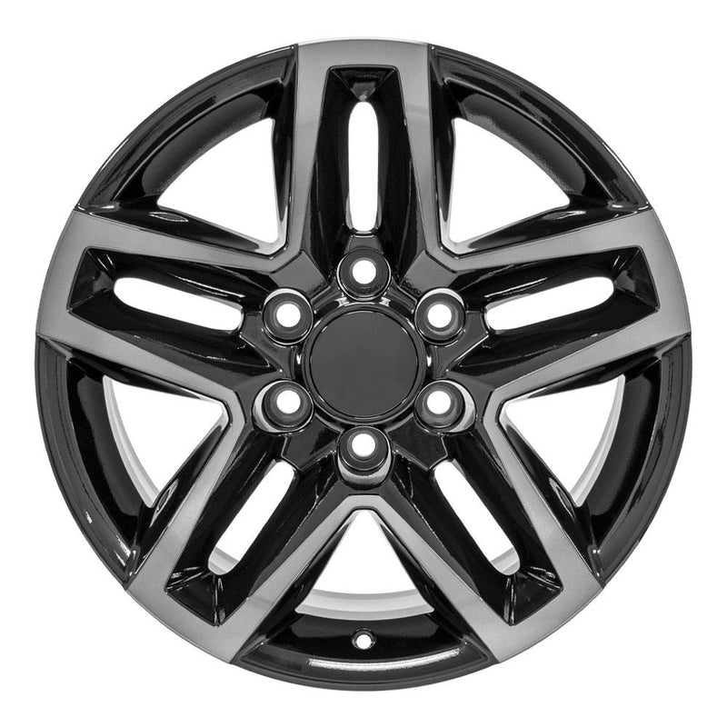 OE Wheels CV34B 18x8.5 6x139.7 26et Gloss Black Machined with Tinted Clear Wheel