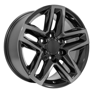 OE Wheels CV34B 18x8.5 6x139.7 26et Gloss Black Machined with Tinted Clear Wheel