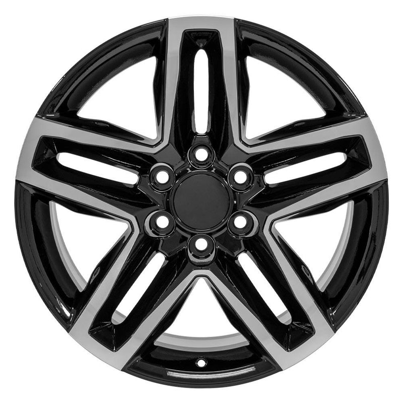 OE Wheels CV34B 20x9 6x139.7 26et Gloss Black Machined Wheel