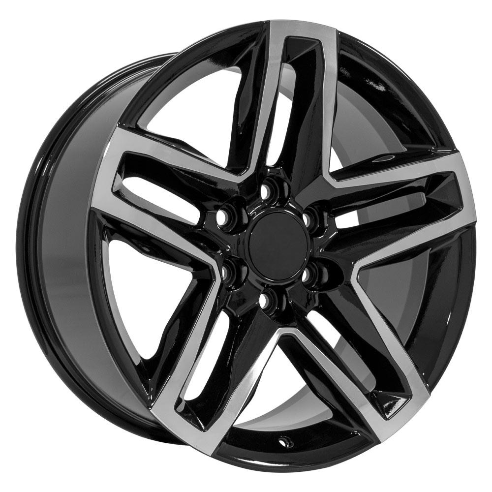 OE Wheels CV34B 20x9 6x139.7 26et Gloss Black Machined Wheel
