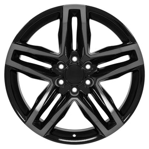 OE Wheels CV34 22x9 6x139.7 26et Gloss Black Machined with Tinted Clear Wheel