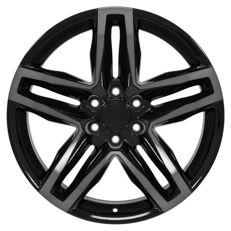 OE Wheels CV34 22x9 6x139.7 26et Gloss Black Machined with Tinted Clear Wheel