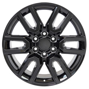 OE Wheels CV36 20x9 6x139.7 28et Gloss Black Wheel