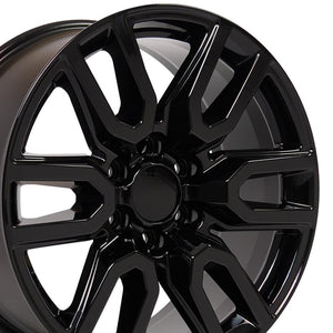 OE Wheels CV36 20x9 6x139.7 28et Gloss Black Wheel