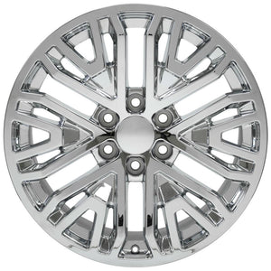 OE Wheels CV37 20x9 6x139.7 28et Chrome Wheel