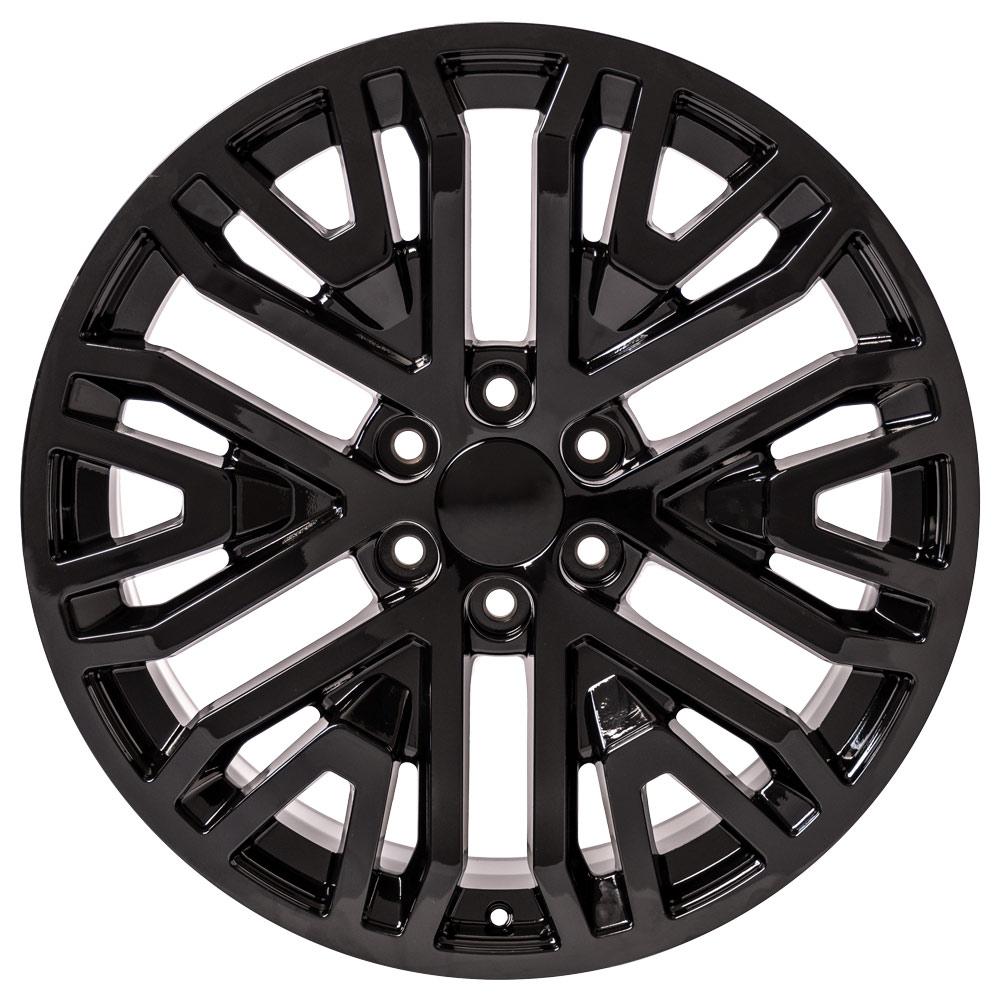 OE Wheels CV37 22x9 6x139.7 28et Gloss Black Wheel