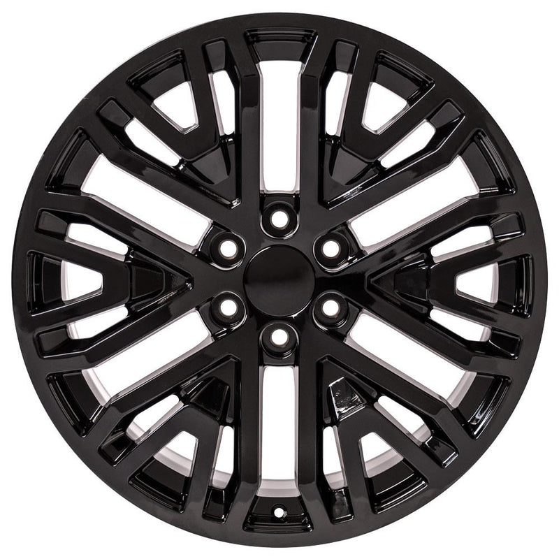 OE Wheels CV37 22x9 6x139.7 28et Gloss Black Wheel