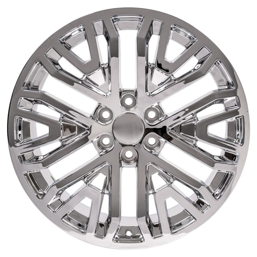 OE Wheels CV37 22x9 6x139.7 28et Chrome Wheel