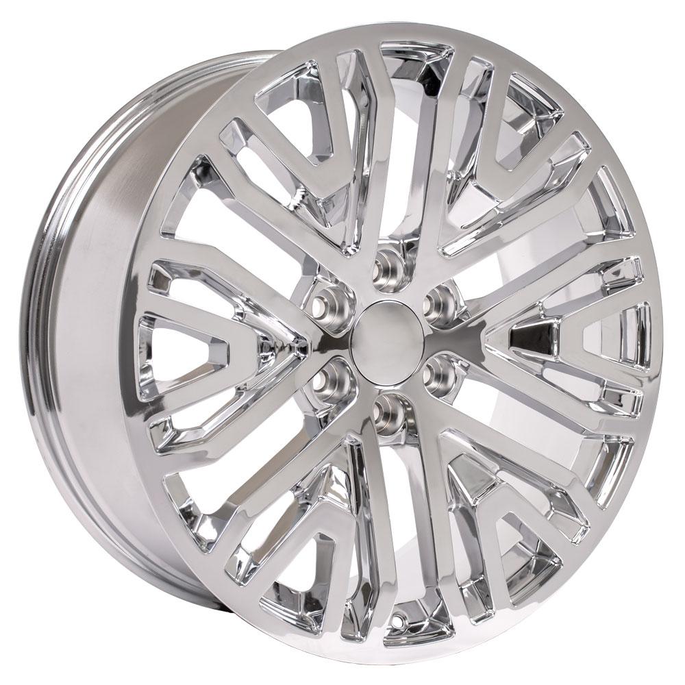 OE Wheels CV37 22x9 6x139.7 28et Chrome Wheel