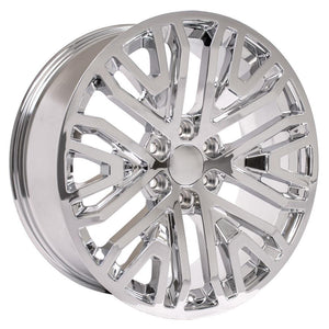 OE Wheels CV37 22x9 6x139.7 28et Chrome Wheel