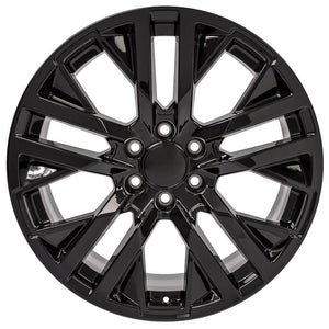OE Wheels CV38 22x9 6x139.7 28et Gloss Black Wheel