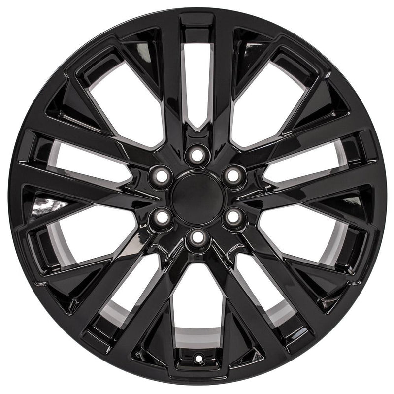 OE Wheels CV38 22x9 6x139.7 28et Gloss Black Wheel