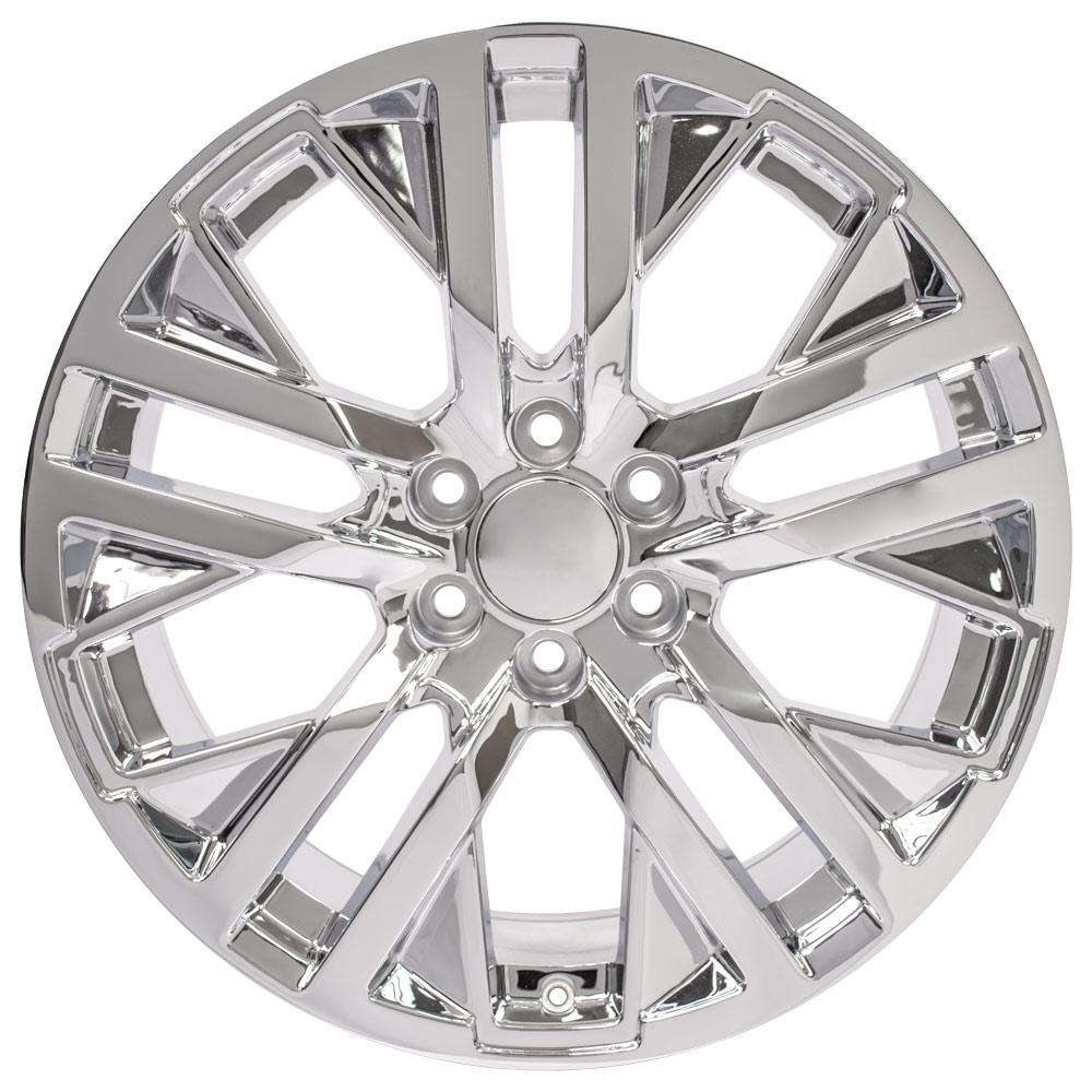 OE Wheels CV38 22x9 6x139.7 28et Chrome Wheel