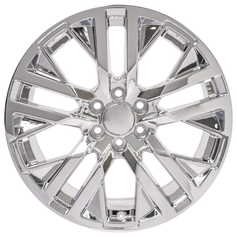 OE Wheels CV38 22x9 6x139.7 28et Chrome Wheel